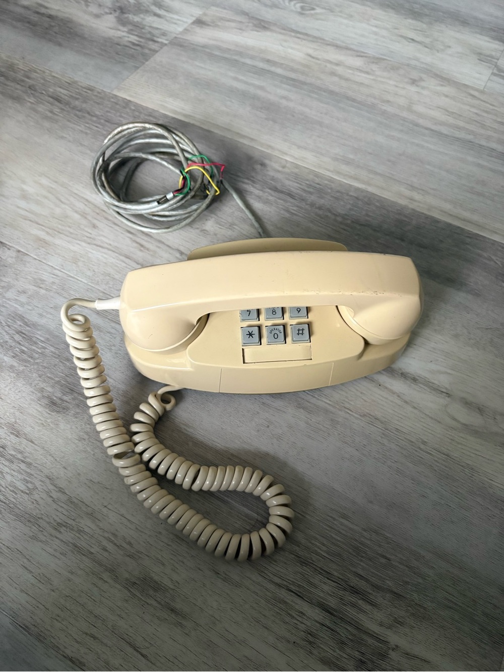 Vintage Beige Western Electric Princess Push Button Telephone